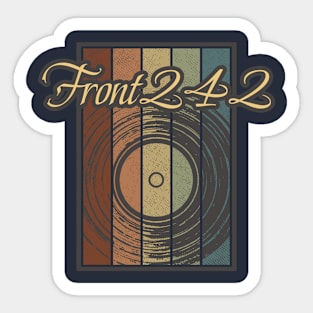 Front 242 Vynil Silhouette Sticker
